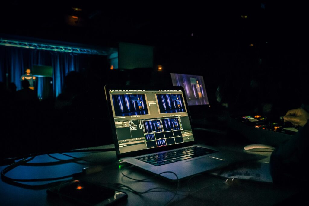 Multi-camera live streaming setup with broadcast audio